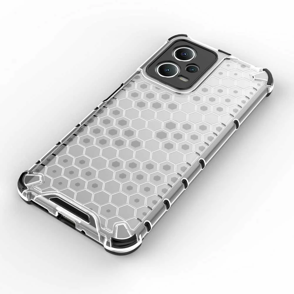 Hurtel Dėklas šarvuotas hibridinis dėklas, skirtas Xiaomi Redmi Note 12 5G / Poco X5 5G Honeycomb juoda