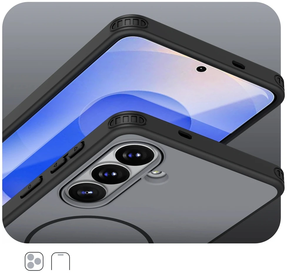 Hurtel Hybrid Armor T dėklas skirtas Samsung Galaxy A37 – juodos spalvos