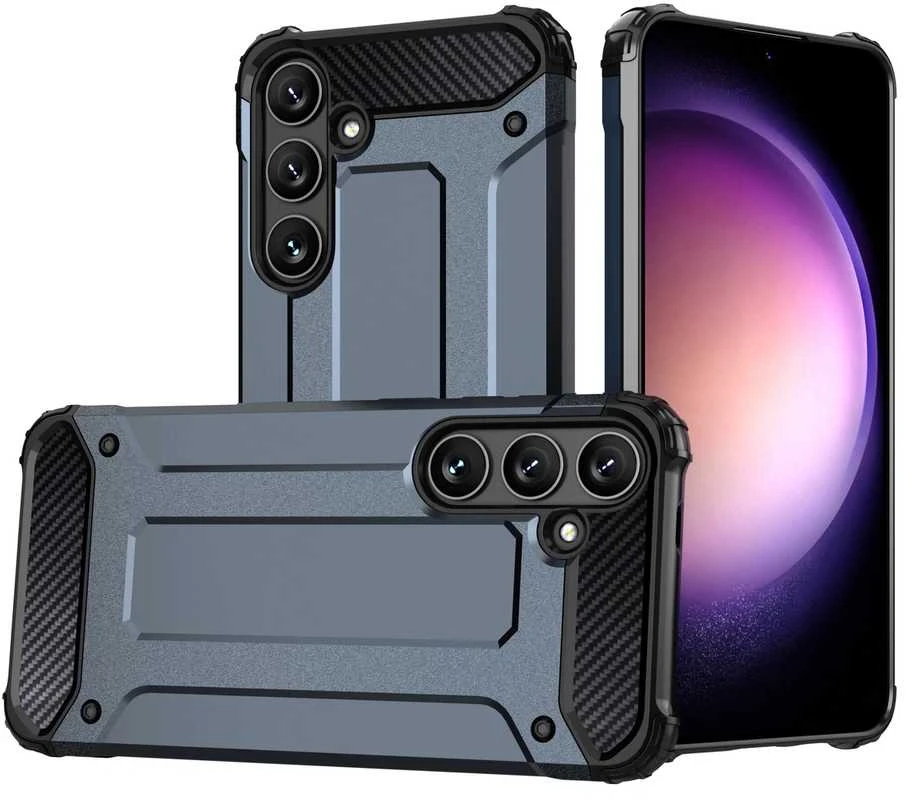 Hurtel Hybrid Armor Samsung Galaxy S25 Plus dėklas telefonui mėlynos spalvos