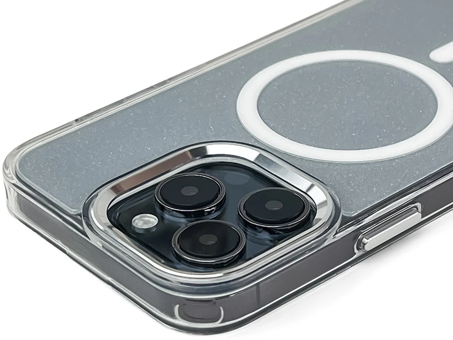 Hurtel Glitter MagSafe Apple iPhone 16 – dėklas telefonui baltos spalvos