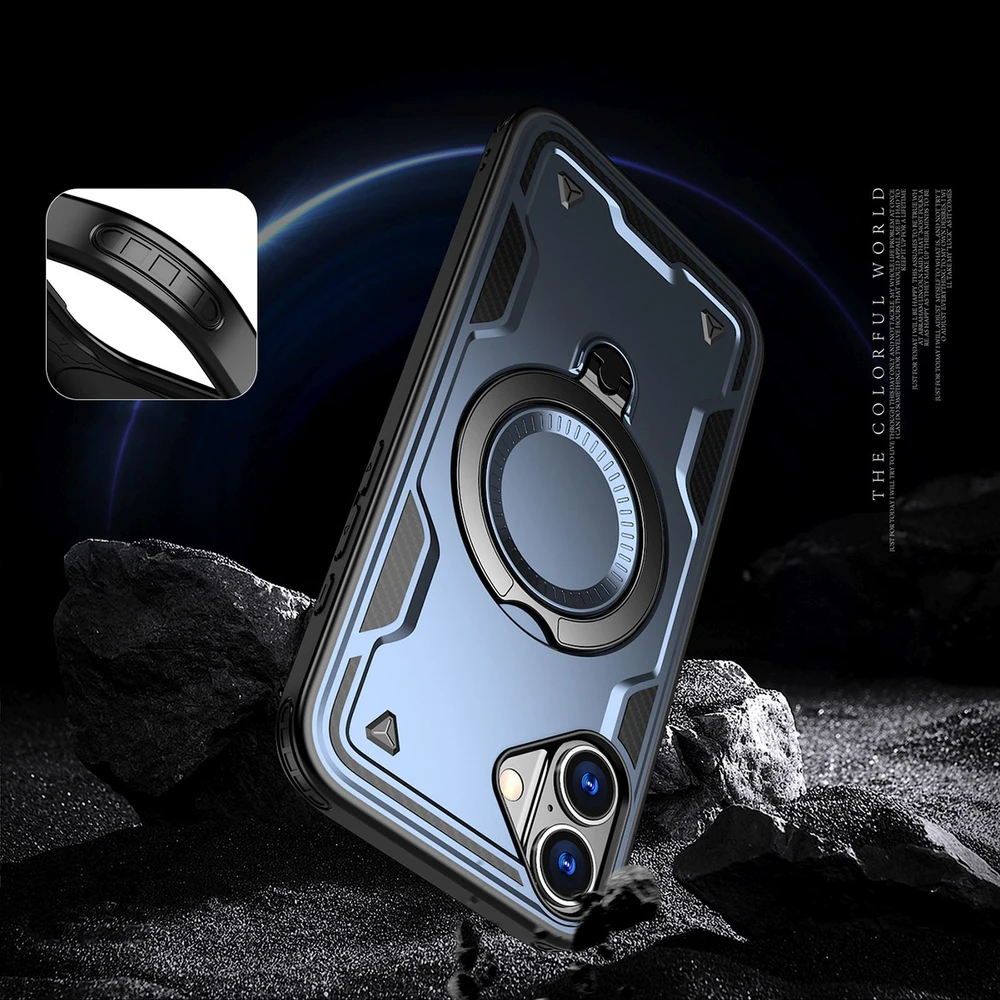 Hurtel Hybrid Armor Trendy MagSafe Apple iPhone 16 – dėklas teleofnui mėlynos spalvos