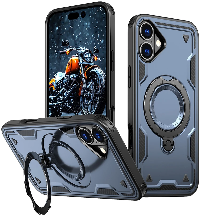 Hurtel Hybrid Armor Trendy MagSafe Apple iPhone 16 – dėklas teleofnui mėlynos spalvos