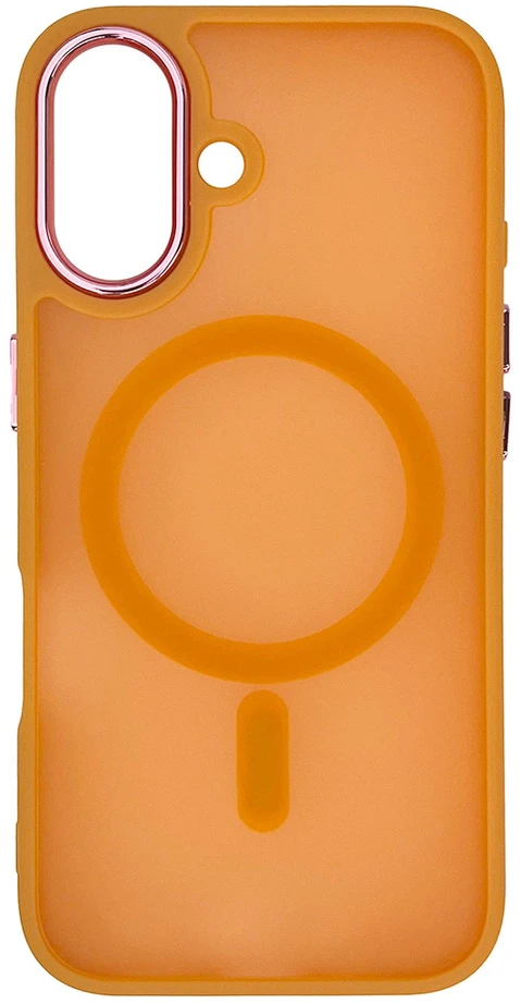Hurtel Magnetic Collection MagSafe Apple iPhone 16 – dėklas telefonui oranžinės spalvos