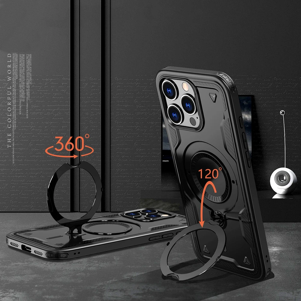 Hurtel Hybrid Armor Trendy MagSafe Apple iPhone 16 Pro – dėklas telefonui juodos spalvos