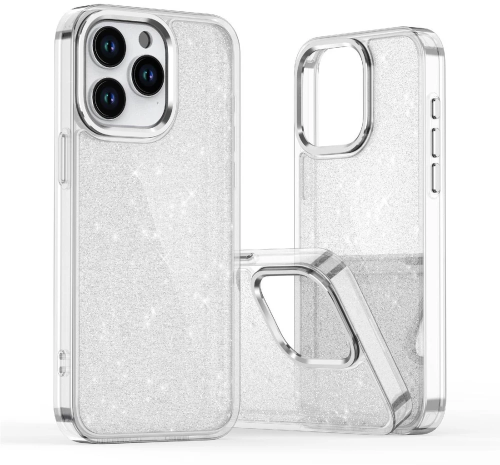 Hurtel Glitter Apple iPhone 16 Pro Max – dėklas telefonui skaidrus
