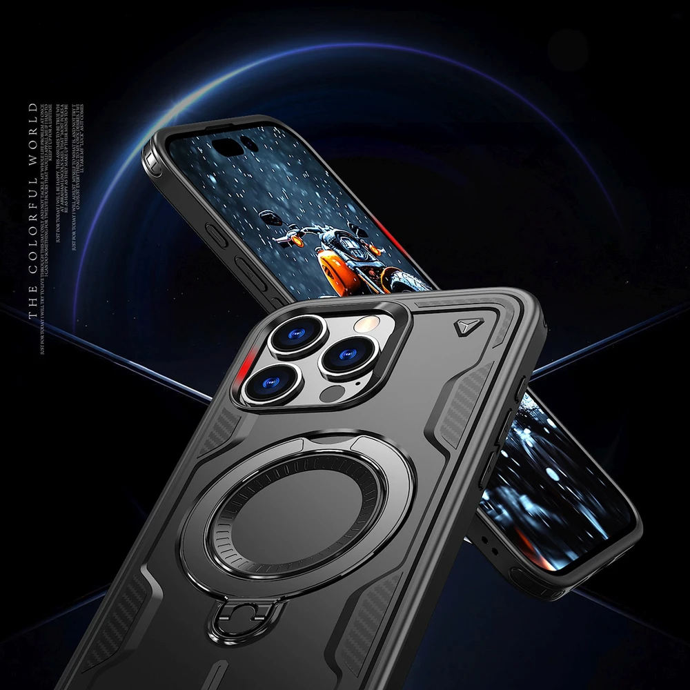 Hurtel Hybrid Armor Trendy MagSafe Apple iPhone 16 Pro – dėklas telefonui juodos spalvos