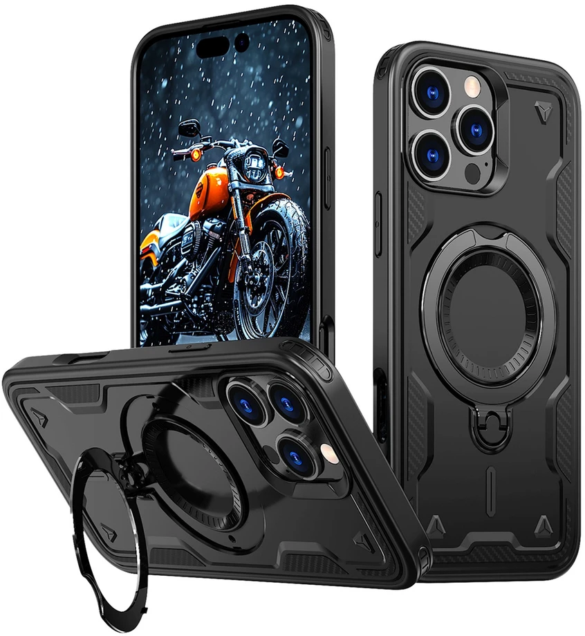 Hurtel Hybrid Armor Trendy MagSafe Apple iPhone 16 Pro Max – dėklas telefonui juodos spalvos