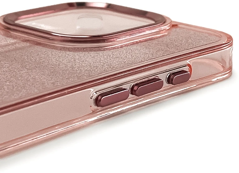Hurtel Glitter Apple iPhone 16 Pro – dėklas telefonui rožinės spalvos