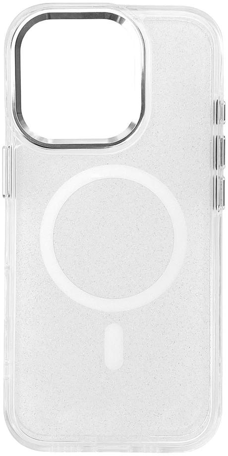 Hurtel Glitter MagSafe Apple iPhone 16 Pro – dėklas telefonui baltos spalvos