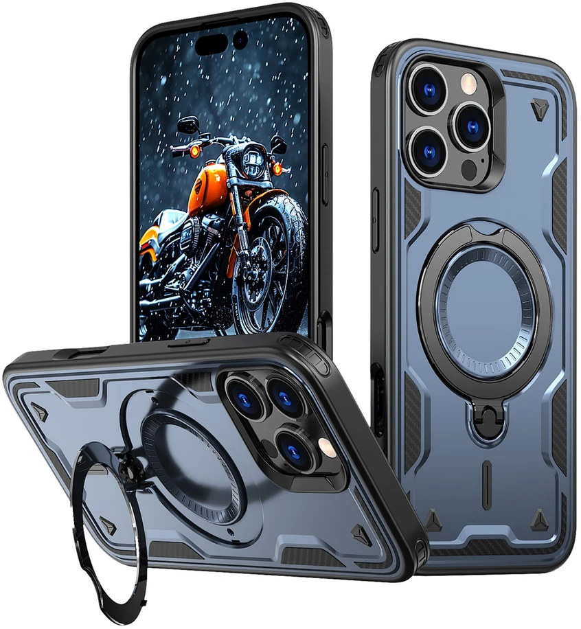 Hurtel Hybrid Armor Trendy MagSafe Apple iPhone 16 Pro Max – dėklas teleofnui mėlynos spalvos