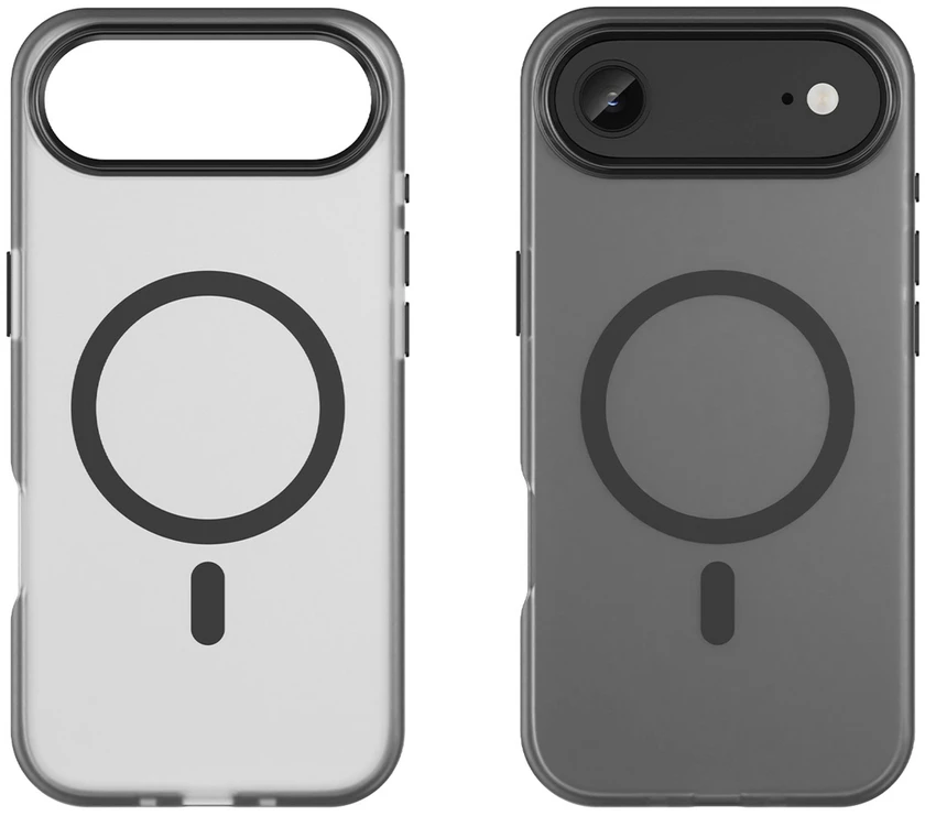 Hurtel Dėklas Magnetic Abrasive skirtas Apple iPhone 17 Air suderinamas su MagSafe – matinės juodos spalvos