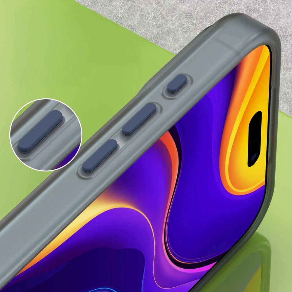 Hurtel Dėklas Magnetic Abrasive skirtas Apple iPhone 17 Pro suderinamas su MagSafe – mėlynos spalvos