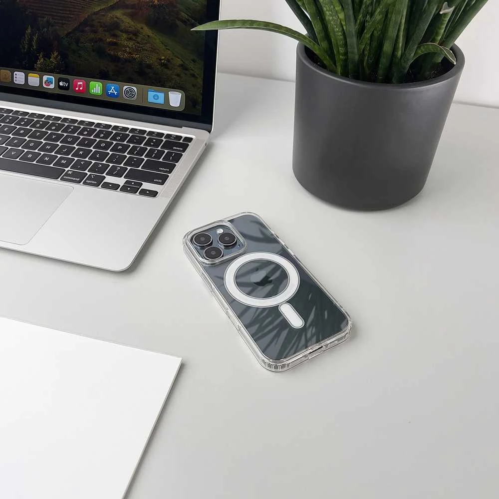 Hurtel Ultra Clear dėklas skirtas Samsung Galaxy S26 Edge Compatible with MagSafe – skaidrus