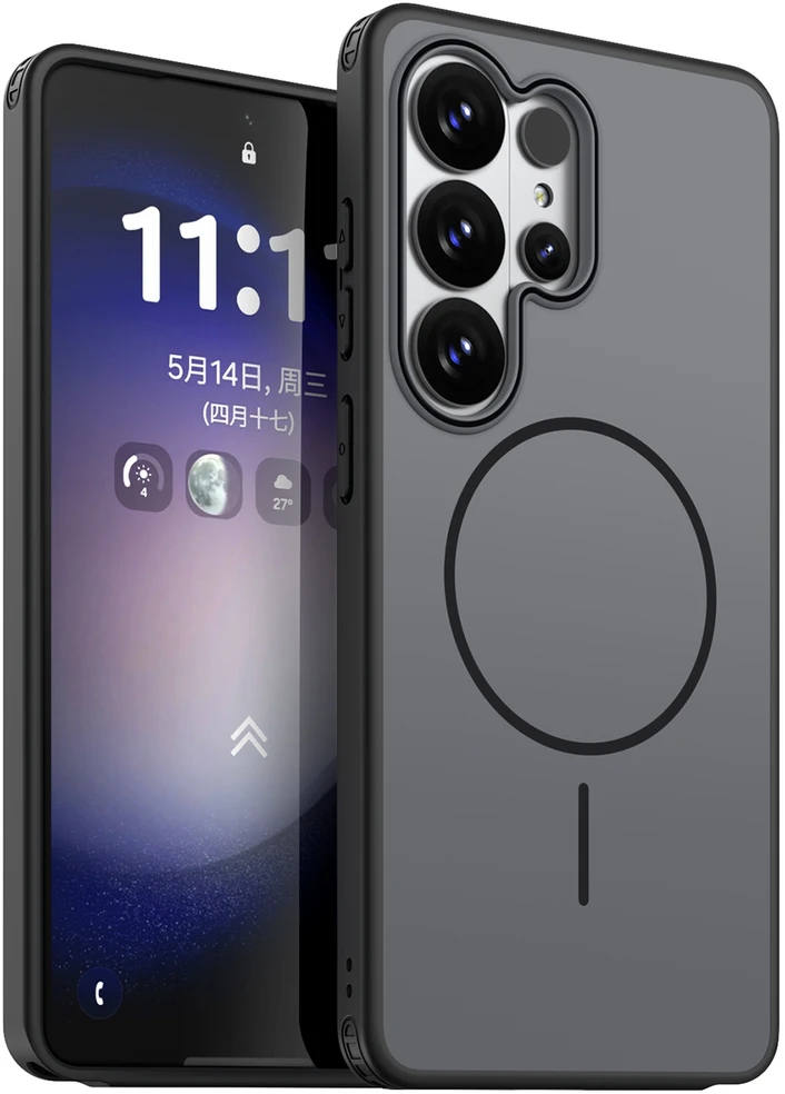 Hurtel Hybrid Armor T dėklas skirtas Samsung Galaxy S26 Ultra – juodos spalvos