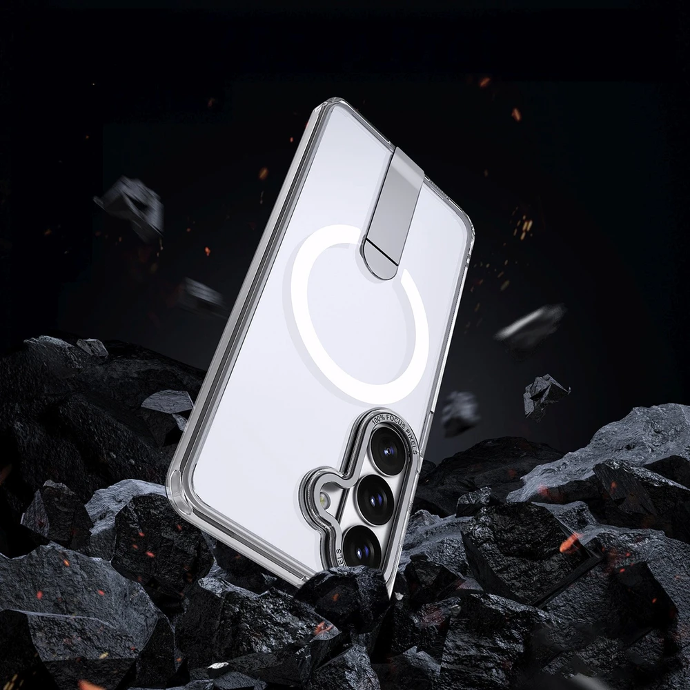„Hurtel Hybrid Armor X“ dėklas, skirtas „Samsung Galaxy S26“ su stovu, suderinamas su „MagSafe“