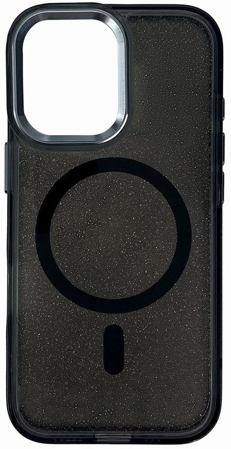 Hurtel Glitter dėklas skirtas Samsung Galaxy S26 Ultra, MagSafe Compatible – juodos spalvos