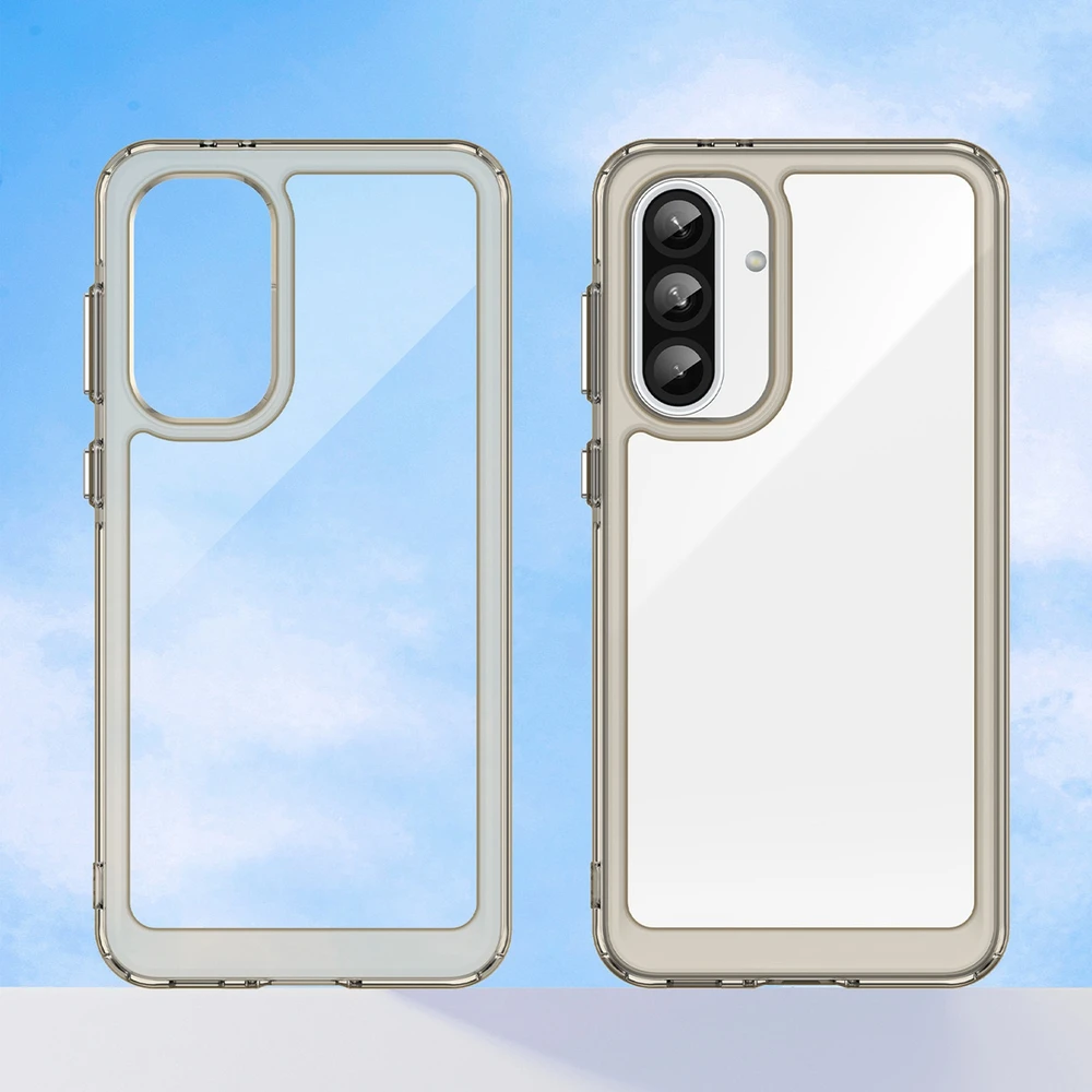 Hurtel Outer Space Samsung Galaxy A26 Cover with Flexible Frame – Semi-dėklas telefonui skaidrus, dėklas telefonui juodos spalvos