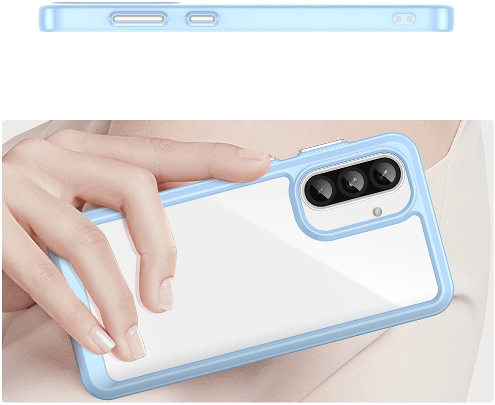 Hurtel Outer Space Samsung Galaxy A26 Cover with Flexible Frame – dėklas telefonui mėlynos spalvos