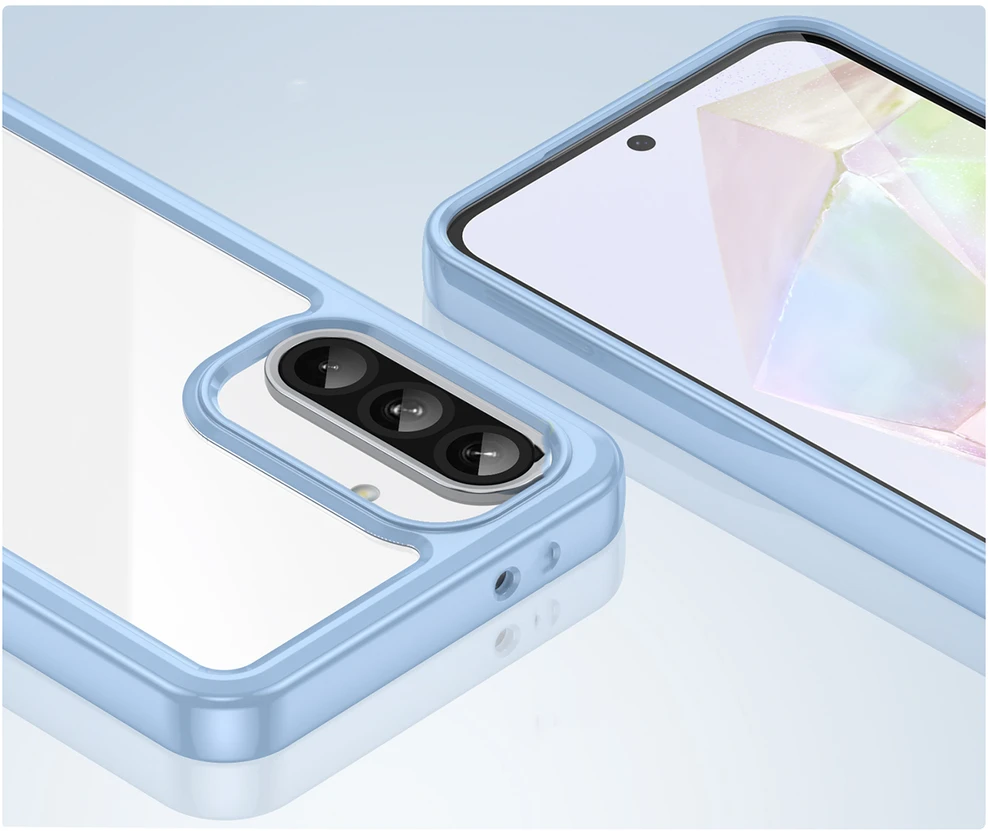 Hurtel Outer Space Samsung Galaxy A26 Cover with Flexible Frame – dėklas telefonui mėlynos spalvos