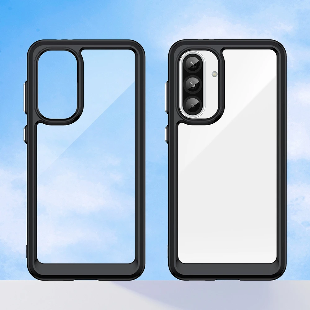 Hurtel Outer Space Samsung Galaxy A26 Cover with Flexible Frame – dėklas telefonui juodos spalvos
