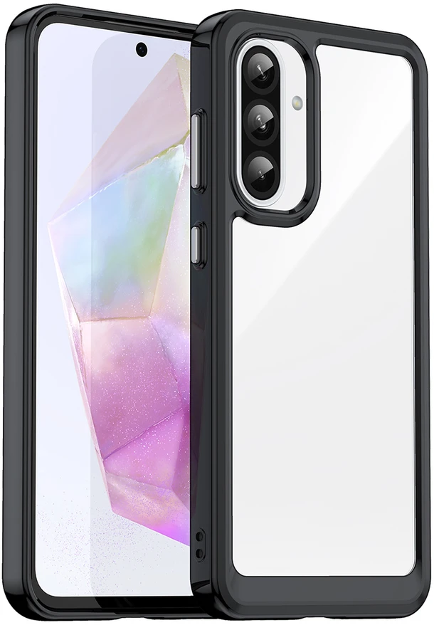 Hurtel Outer Space Samsung Galaxy A26 Cover with Flexible Frame – dėklas telefonui juodos spalvos