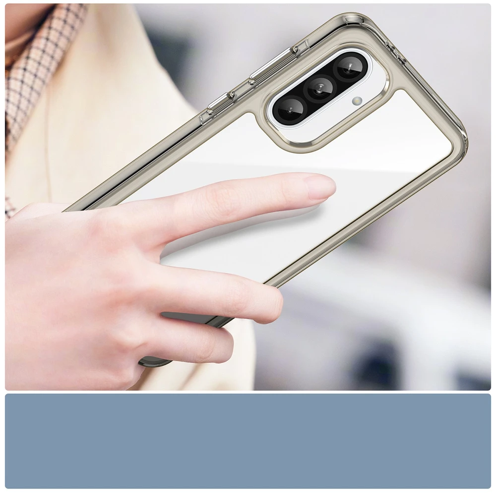 Hurtel Outer Space Samsung Galaxy A26 Cover with Flexible Frame – Semi-dėklas telefonui skaidrus, dėklas telefonui juodos spalvos