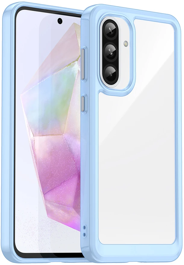 Hurtel Outer Space Samsung Galaxy A26 Cover with Flexible Frame – dėklas telefonui mėlynos spalvos