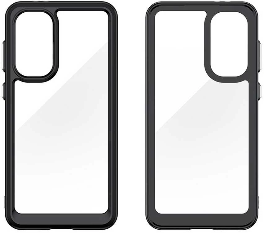 Hurtel Outer Space Samsung Galaxy A36 Cover with Flexible Frame – dėklas telefonui juodos spalvos
