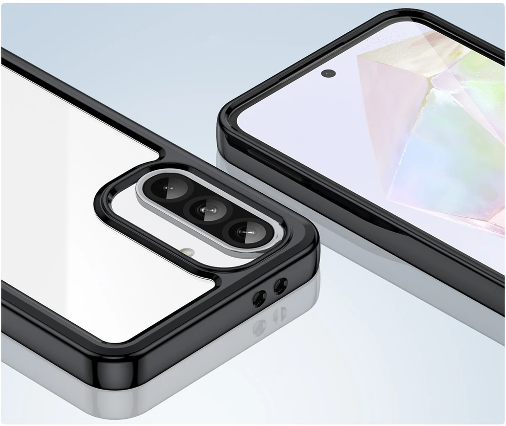 Hurtel Outer Space Samsung Galaxy A26 Cover with Flexible Frame – dėklas telefonui juodos spalvos