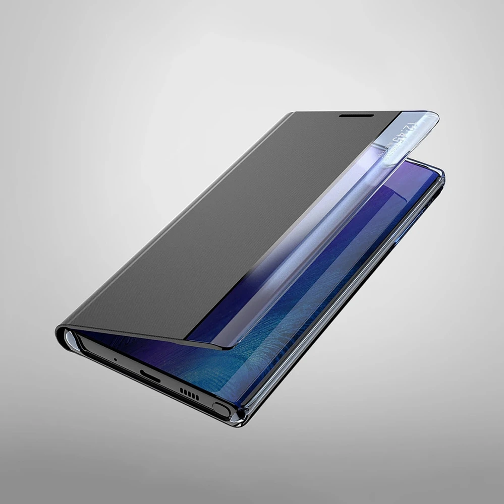 Nillkin New Sleep View atverčiamas su stoveliu Samsung Galaxy A35 – dėklas telefonui juodos spalvos