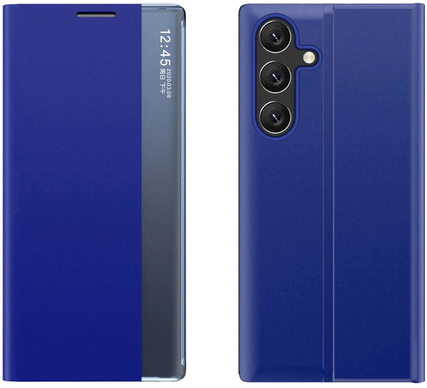 Hurtel New Sleep Case Flip Cover su stoveliu Samsung Galaxy A26 – dėklas telefonui mėlynos spalvos