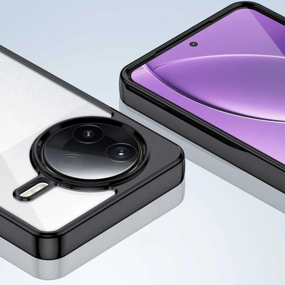 Hurtel Outer Space dėklas su Gel Frame skirtas Xiaomi Poco F7 Ultra – skaidrus