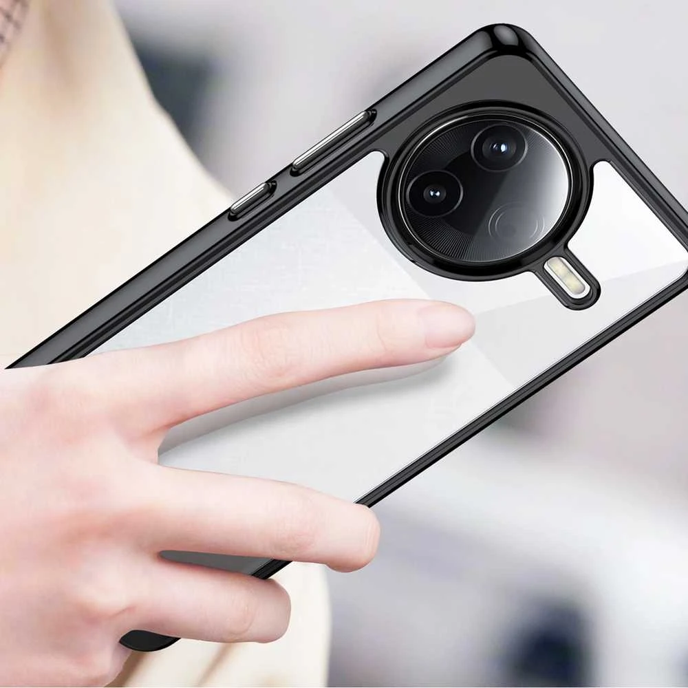 Hurtel Outer Space dėklas su Gel Frame skirtas Xiaomi Poco F7 Ultra – skaidrus