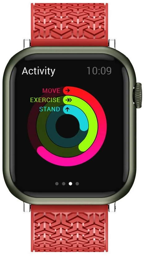 Hurtel Dirželis bransoleta do zegarka Apple Watch 42 / 44 / 45 mm - raudona