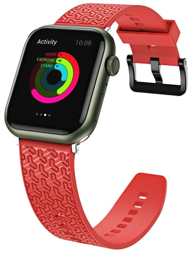 Hurtel Dirželis bransoleta do zegarka Apple Watch 42 / 44 / 45 mm - raudona