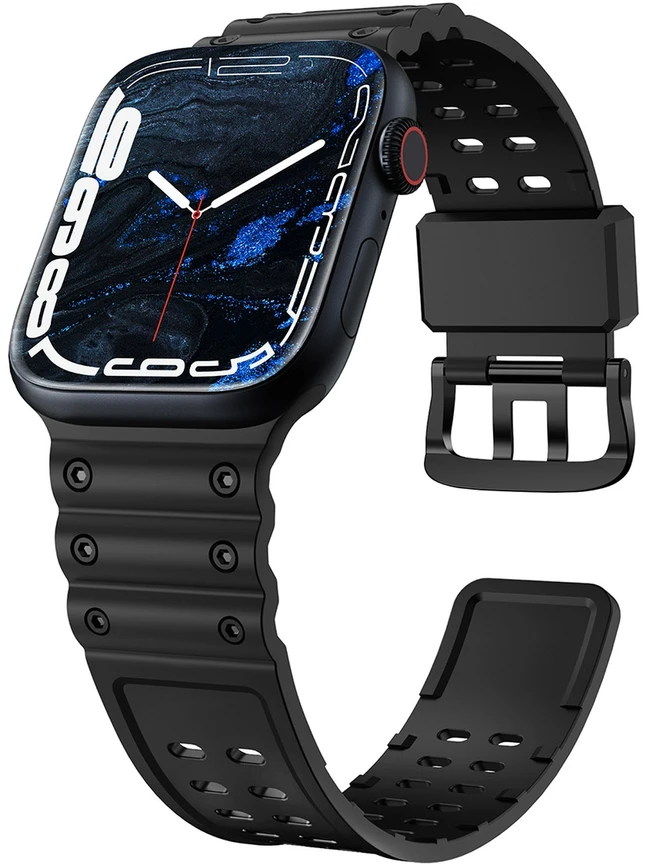 Hurtel Elastinis dirželis Apple Watch 38 / 40 / 41 mm - juodas