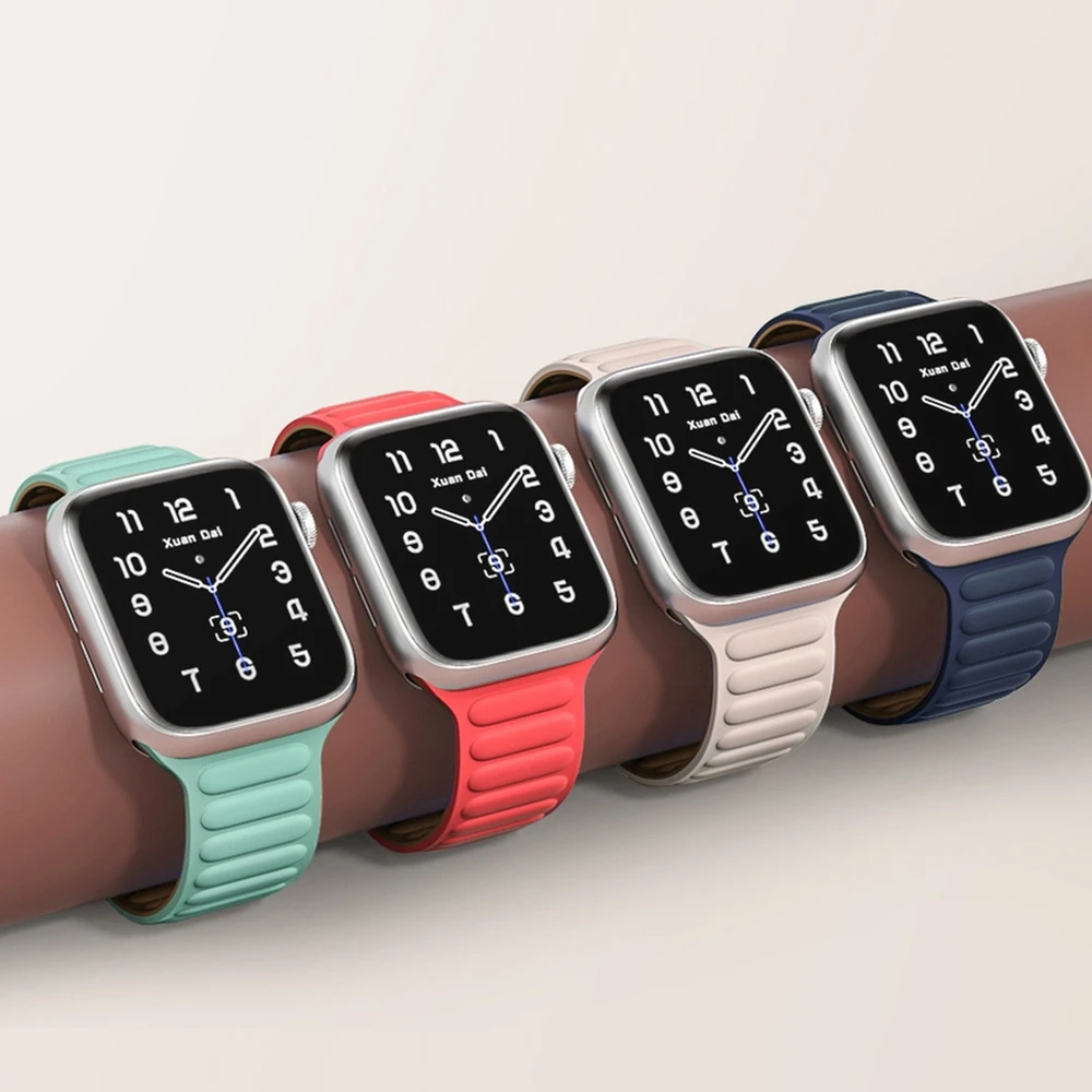 Dėklas Hurtel Dirželis magnetinė apyrankė Apple Watch 41 mm - juoda