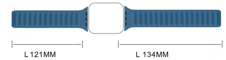 Dėklas Hurtel Dirželis magnetinė apyrankė Apple Watch 41 mm - mėlyna