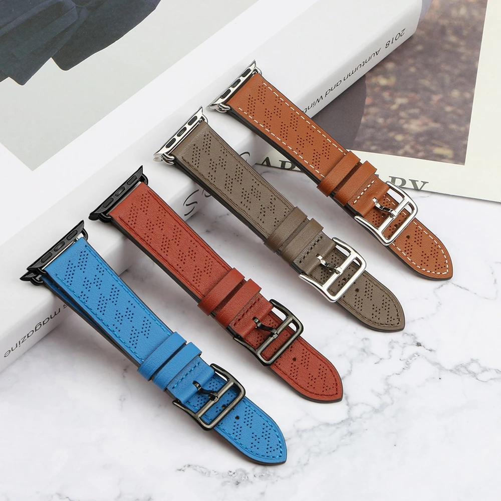 Hurtel Odinis dirželis Apple Watch 38 / 40 / 41 mm - tamsiai rudas