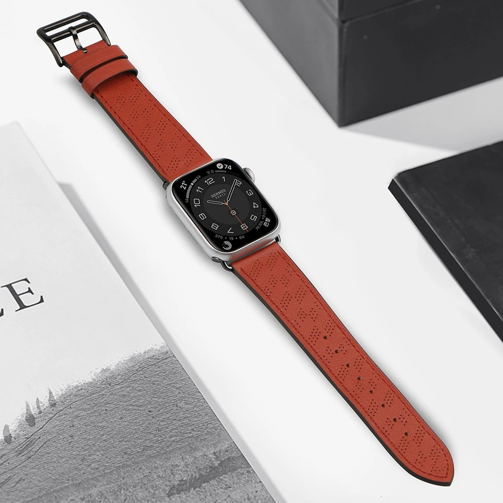 Hurtel Odinis dirželis Apple Watch 38 / 40 / 41 mm - raudonas