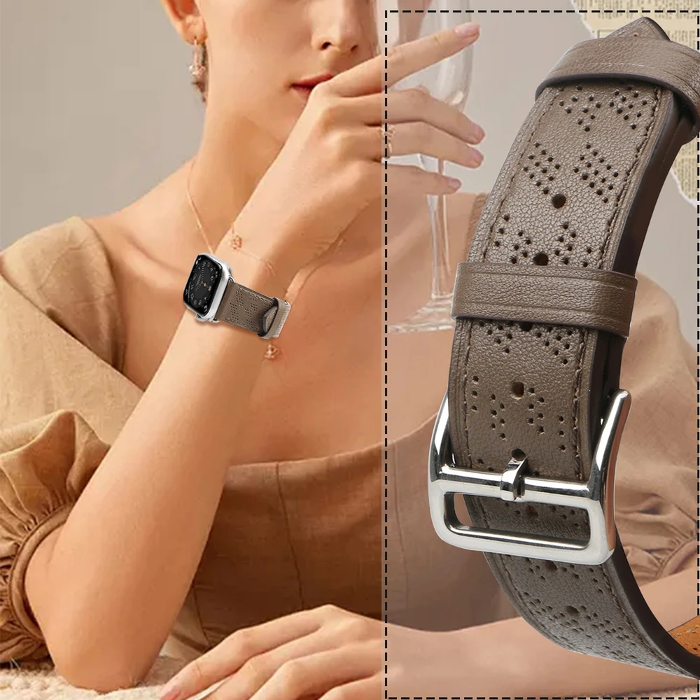 Hurtel Odinis dirželis Apple Watch 38 / 40 / 41 mm - tamsiai rudas