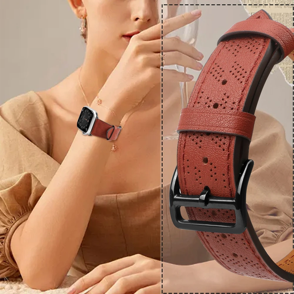 Hurtel Odinis dirželis Apple Watch 38 / 40 / 41 mm - raudonas