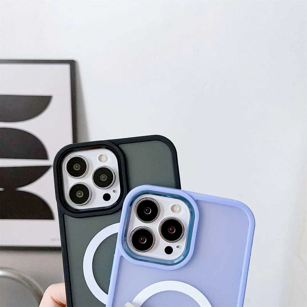 Hurtel Magnetic Color Matte Apple iPhone 15 Plus - dėklas telefonui žalios spalvos
