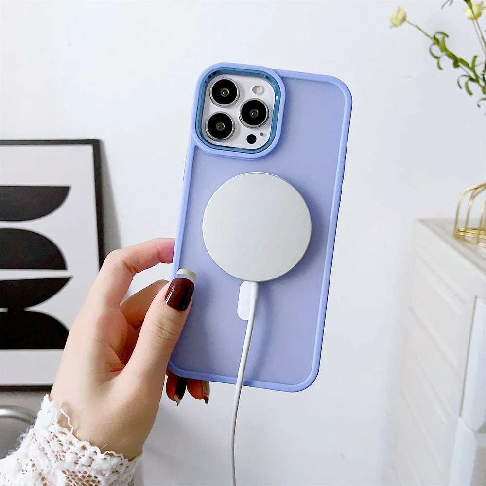 Hurtel Magnetic Color Matte Apple iPhone 15 Plus - dėklas telefonui žalios spalvos