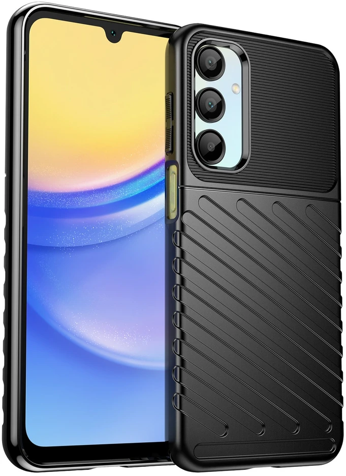 Hurtel Thunder Samsung Galaxy A26 Silicone Armored Cover – dėklas telefonui juodos spalvos