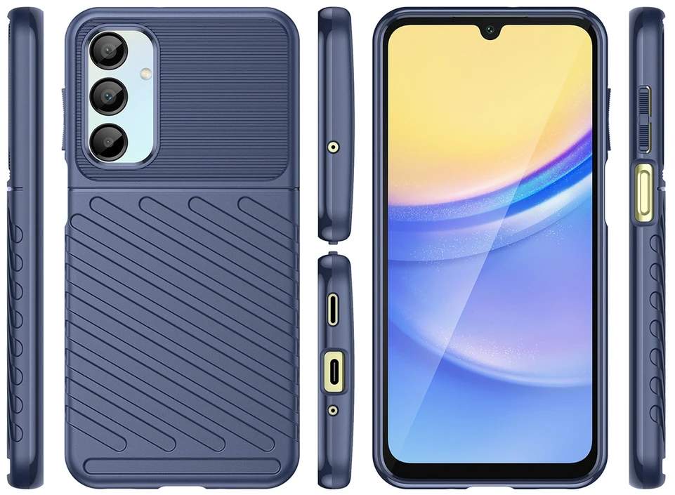 Hurtel Thunder Samsung Galaxy A26 silicone armored cover – dėklas telefonui mėlynos spalvos