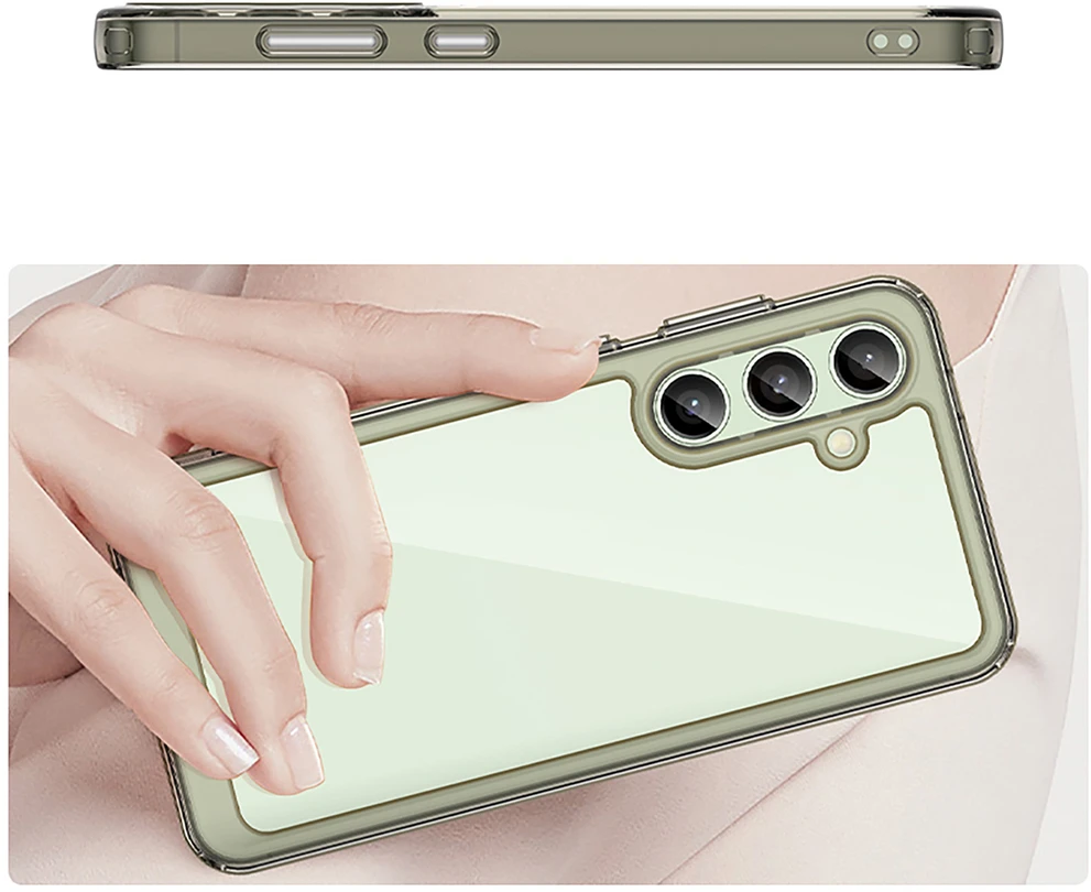 Hurtel Outer Space Case Samsung Galaxy S24 FE – dėklas telefonui juodos spalvos