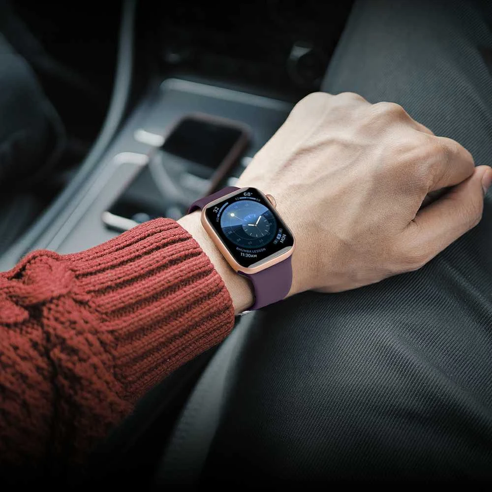Hurtel Didmeninė prekyba silikonine laikrodžio apyranke Apple Watch Ultra 2-9/SE 42/44/45/49mm silikoniniu dirželiu APS mint