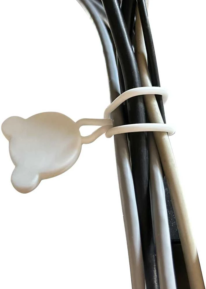 Hurtel Silicone cable reel - juodas