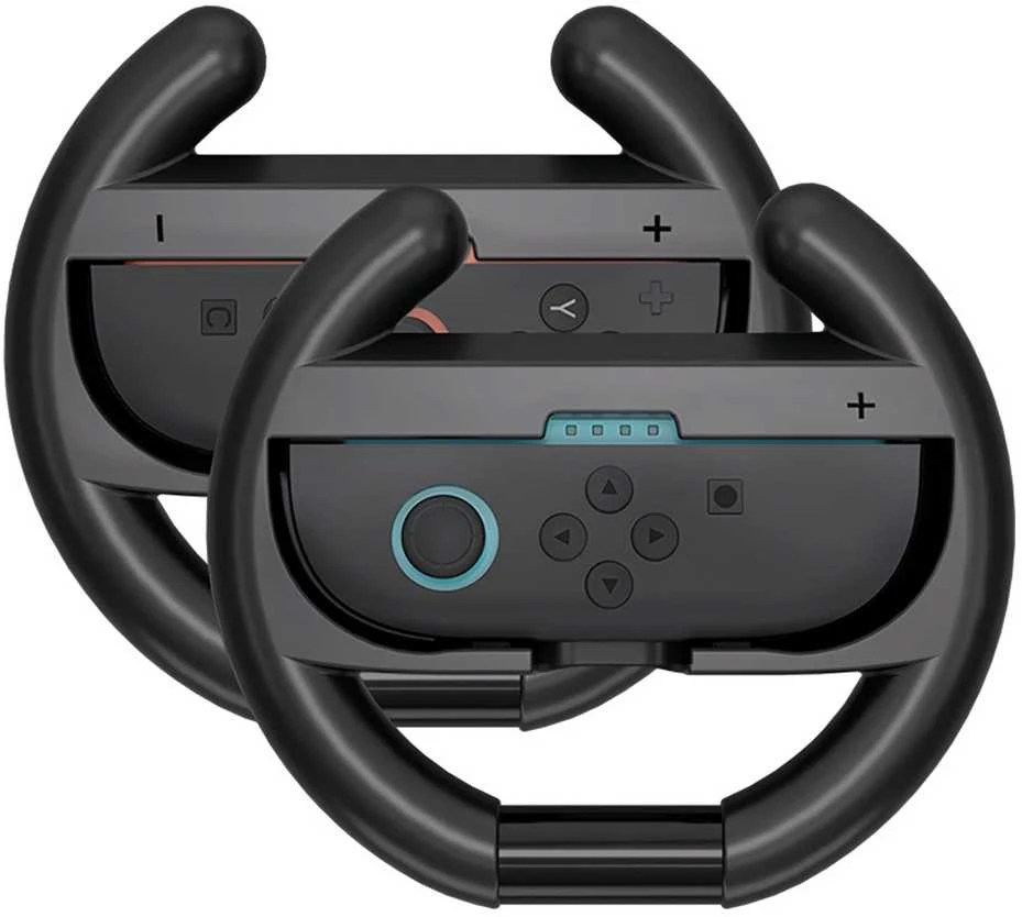 „Hurtel Nintendo Switch 2 Joy-Con“ lenktyninis vairas (2 vnt. pakuotė) – Juodas